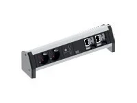 BACHMANN DESK 2x Schutzkontakt 1x USB