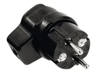 BACHMANN Vollgummi-Winkelstecker schwarz