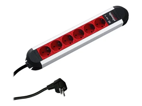 BACHMANN PRIMO 6xCEE7/3 EDV-Rot Strom 2m