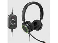 SNOM A330D Headset wired duo