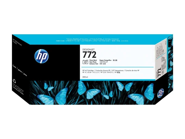 HP 772 Tinte 300ml foto schwarz
