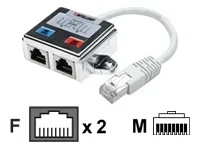 INTELLINET 2-Port RJ-45 Verteiler