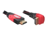 DELOCK Kabel HDMI A-A St/St gewinkelt 3m