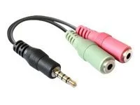 DELOCK Adapterkabel Klinke 3,5mm 4 Pin
