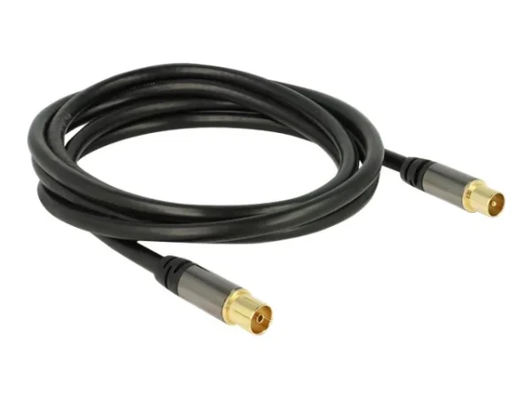 DELOCK Kabel IEC St > IEC Bu RG-6/U 2m