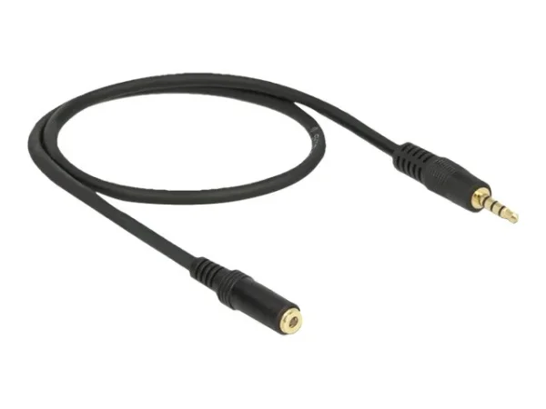 DELOCK Kabel Klinke 3,5mm St>Bu 4Pin0,5m