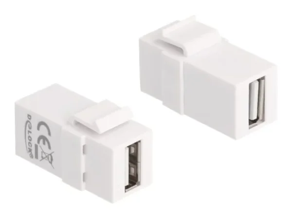 DELOCK Keystone Modul USB 2.0 A weiss