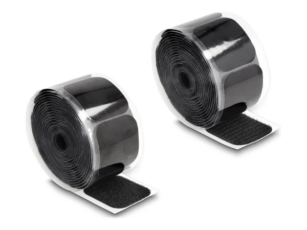 DELOCK Klettpad auf Rolle 45 x 50mm 5m