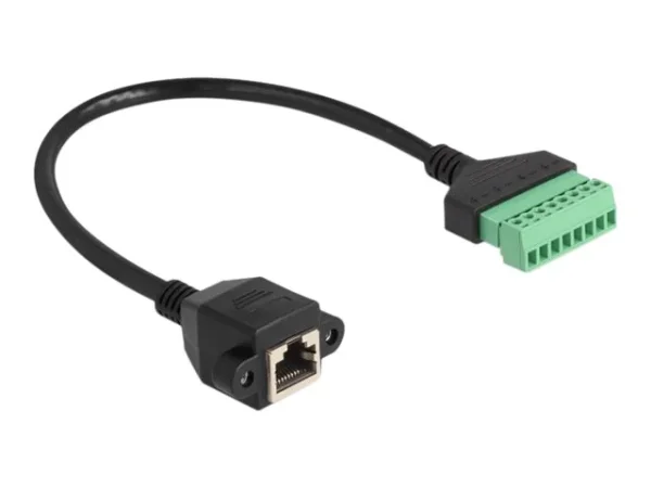 DELOCK RJ45 Kabel Cat.6 zu Terminalblock