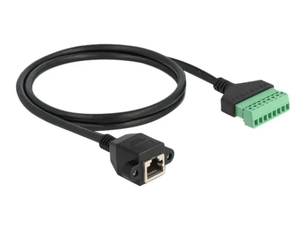 DELOCK RJ45 Kabel Cat.6 zu Terminalblock