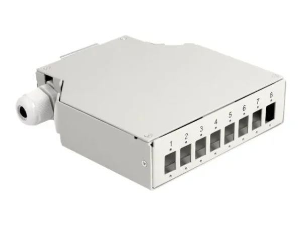 DELOCK LWL Verteilerbox für Hutschiene