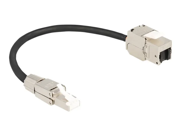 DELOCK Kabel RJ45 Keystone RJ45 Cat.6A