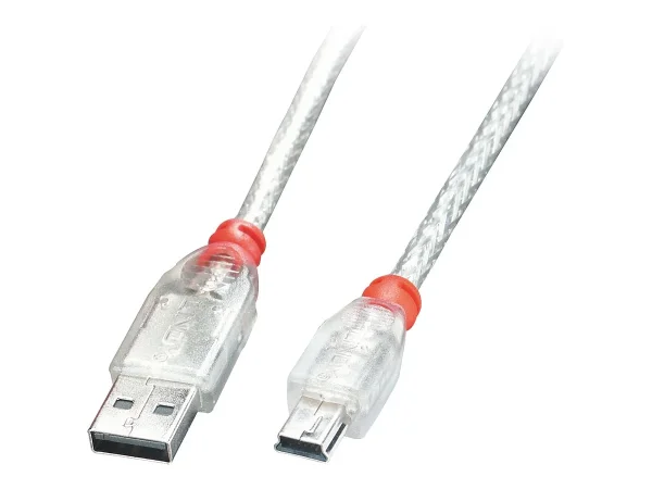 LINDY USB 2.0 Kabel A/Mini-B 0,2m