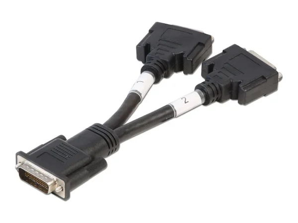 LINDY Adapterkabel DMS59/2x DVI-I(F)