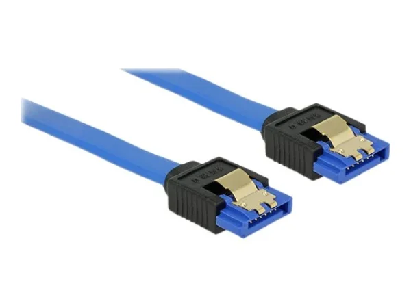 DELOCK Kabel SATA 6 Gb/s 30 cm blau