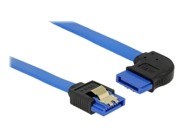 DELOCK Kabel SATA 6 Gb/s 30 cm blau