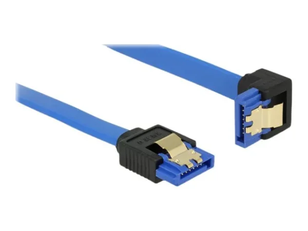 DELOCK Kabel SATA 6 Gb/s 20 cm blau