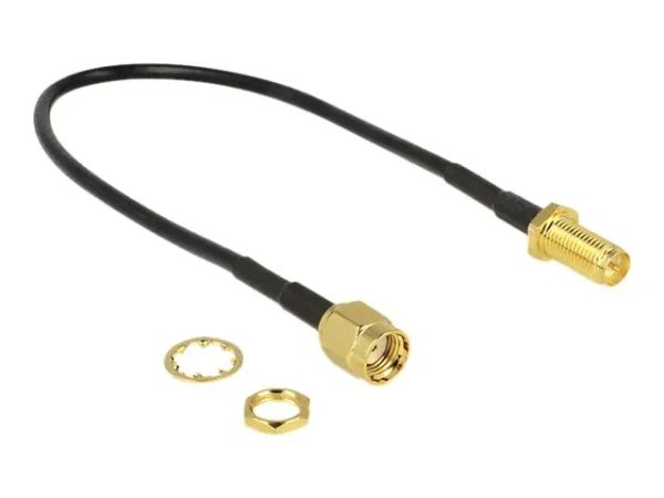 DELOCK HF RP-SMA>RP-SMA Einbau 200mm