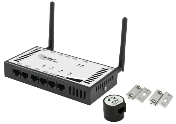 ALLNET MSR Powermeter Zentrale " ALL3692" inkl. 4 D0 & 2 S0 (opt.) & Induktion & 1 Sensor Ports für IP Gebäude Automation