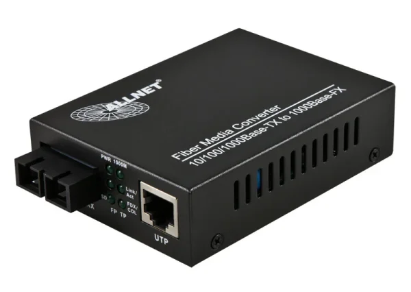 ALLNET Medienkonverter 10/100/1000BASE-T auf 1000BASE-SX Gigabit Multimode SC Anschluss " ALL-MC103G-SC-MM"
