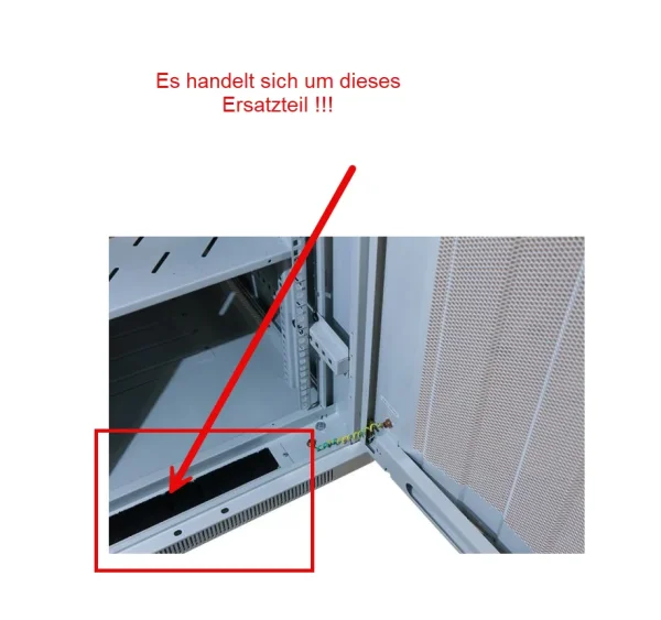 ALLNET 19" Wandgehäuse, zbh. Bürstenleiste für Kabeleingang(unten/oben), Schwarz, für SMB/SMC-Serie,