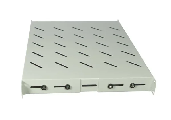 ALLNET 19" zbh. Fachboden fest, für 1100mm Schrank tiefe, 1HE, Lichtgrau, t850-950mm