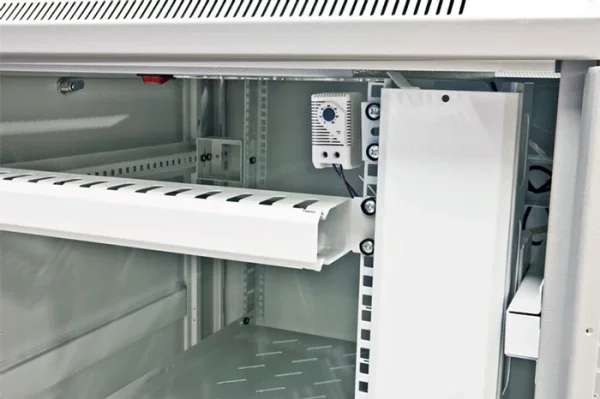 ALLNET 19" Schrank, 22HE, B800/T1000mm, Glastür, Lichtgrau, SNB-Serie,