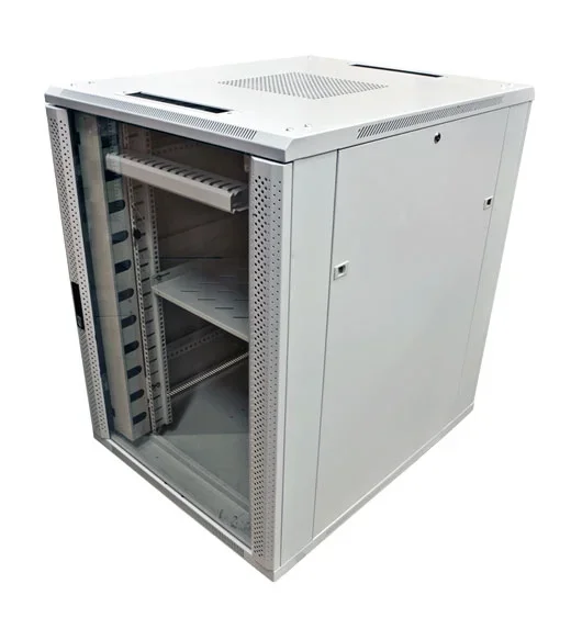 ALLNET 19" Schrank, 42HE, B800/T1000mm, Glastür, Lichtgrau, SNB-Serie,