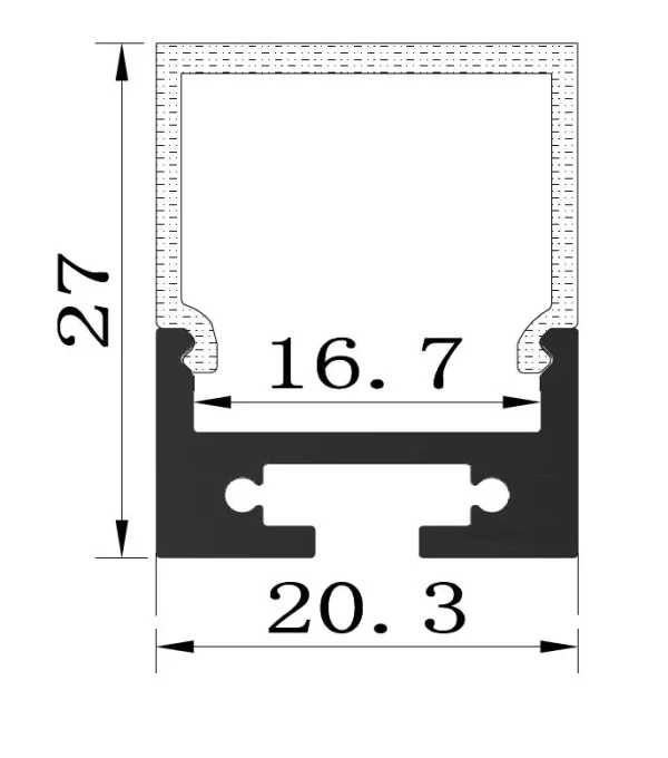 Synergy 21 LED U-Profil 200cm, ALU028