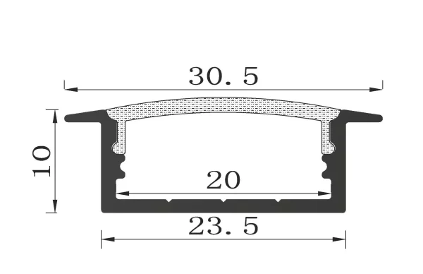 Synergy 21 LED U-Profil 200cm, ALU013