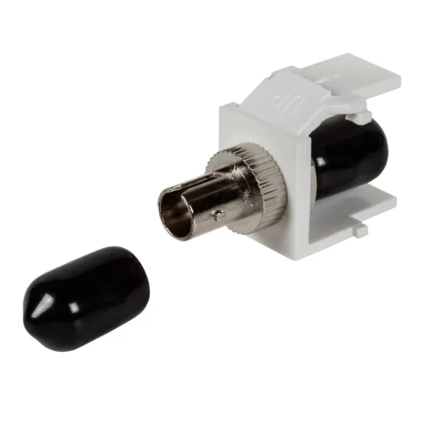 Keystone, Modul mit LWL ST-Verbinder simplex, Multimode, weiß