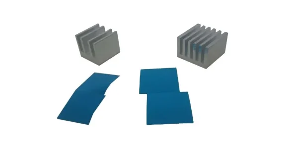 Kühlkörper Alu (zwei Stück) mit Thermalkleber universell Raspberry, FriendlyElec, Rock Pi