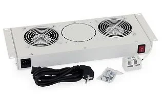 Triton 19" Wandgehäuse, zbh. RBA-6+RUA Serie, Lüftereinheit mit 1x Lüfter, erweiterbar, Schwarz,