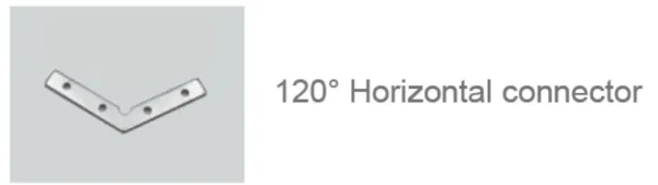 Synergy 21 LED U-Profil zub ALU018-R connector 120°