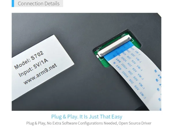 FriendlyELEC 7 inch capacitive touch LCD(S702)