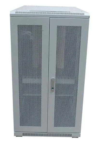 ALLNET 19" Schrank, 42HE, B600/T1200mm, perforierte Blechtüren, Lichtgrau, SNB-Serie,