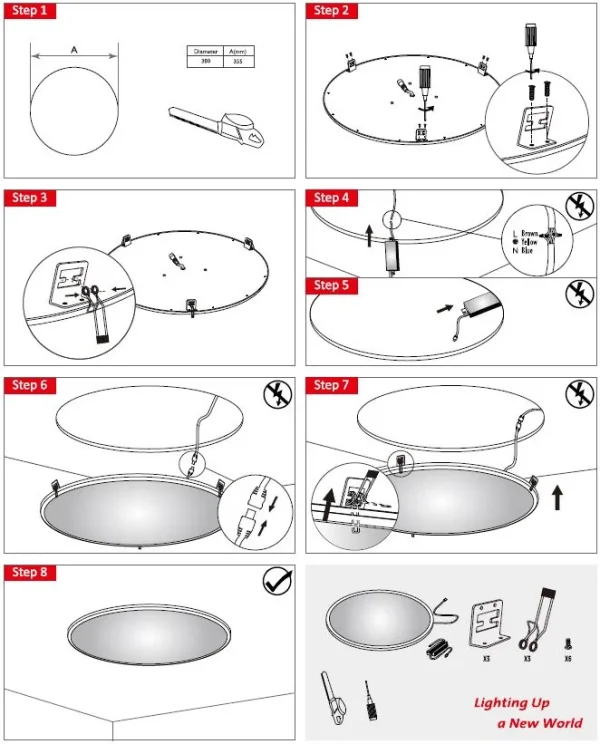 Synergy 21 LED light panel R400 neutralweiß rund