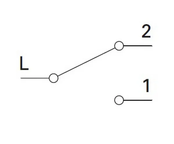 TEM Serie Fontana Schalter 2WAYIP44 10AX 250V~ PW