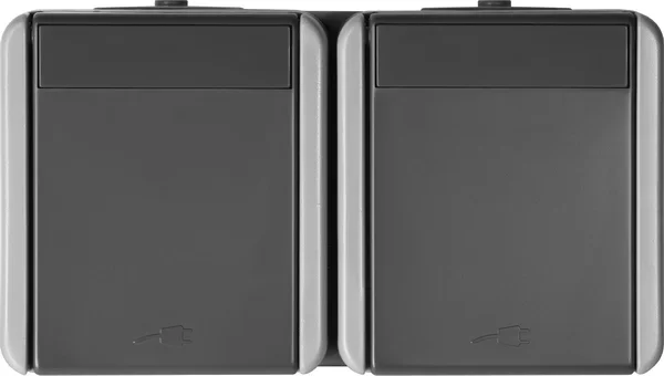 TEM Serie Fontana Steckdose SET Schutzkontakt DOUBLE HORIZ