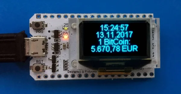ALLNET 4duino IoT WLAN Display - ESP32 Modul mit 4 Zeilen Display