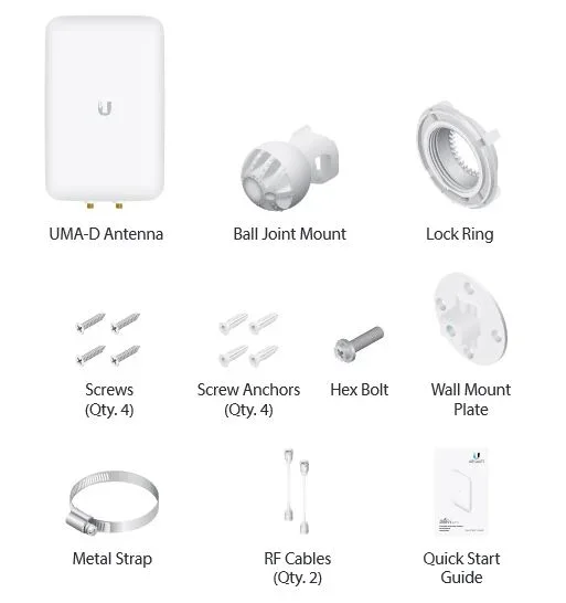 Ubiquiti UniFi High Efficiency Dual-Band Directional Mesh Antenna, UMA-D