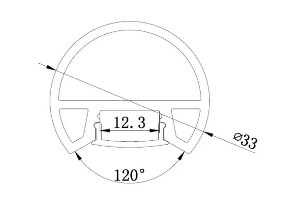 Synergy 21 LED U-Profil 200cm, ALU077
