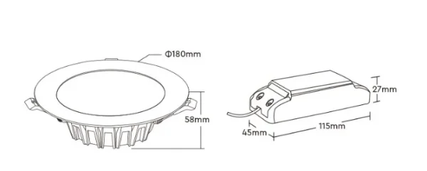 Synergy 21 LED Panel Rund 18W RGB-WW (RGB-CCT) mit Funk und WLAN *Milight/Miboxer*