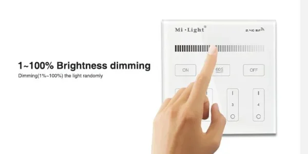 Synergy 21 LED Fernbedienung Smart Panel single color 4 Zonen *Milight/Miboxer*