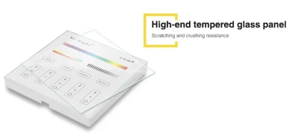 Synergy 21 LED Fernbedienung Smart Panel RGB-WW (RGB-CCT) 4 Zonen *Milight/Miboxer*