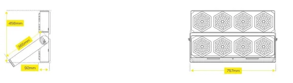 Synergy 21 LED Objekt/Stadion HC Strahler 800W IP67 cw