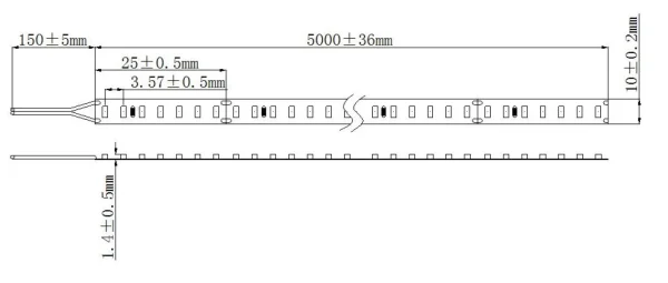 Synergy 21 LED Flex Strip 2210 - 280 SWW DC24V 24W IP20 CRI>90 2110