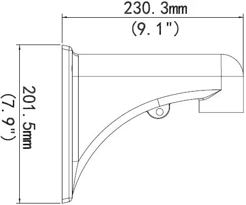 ALLNET IP Kamera zbh. Wallmount/Wandhalter for ALL-CAM2498-LEP