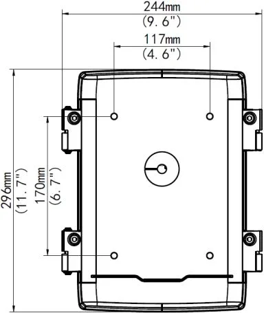 ALLNET IP Kamera zbh. Junctionbox/Montagebox for ALL-CAM2498-LEP