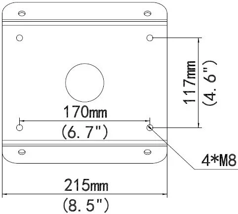 ALLNET IP Kamera zbh. Cornermount/Deckenhalter Eckadapter for ALL-CAM2498-LEP